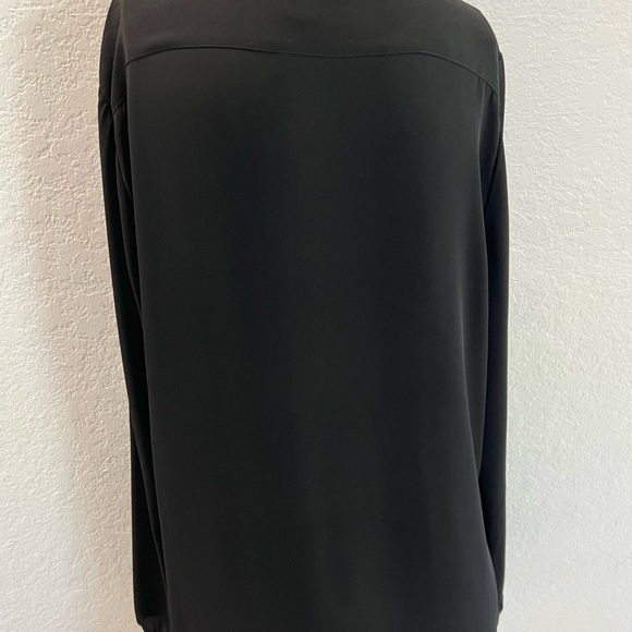 Banana Republic Elegant Black Women's Blouse Sz L - Picture 5 of 6